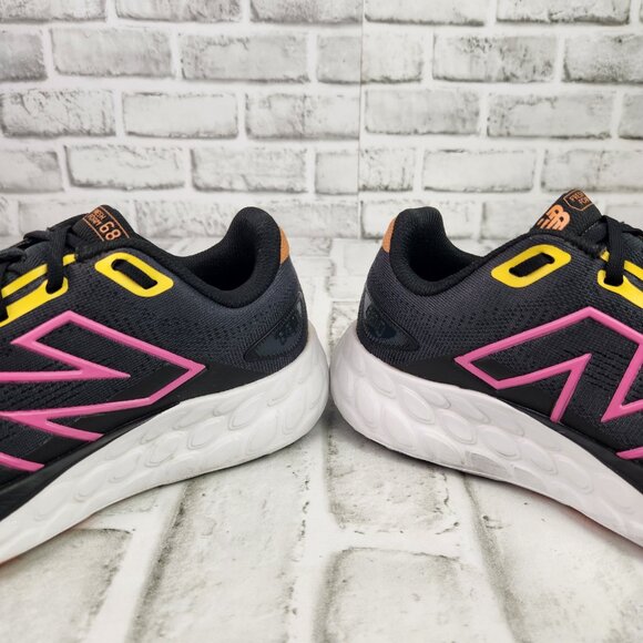 New Balance Fresh Foam 680 v8 Women's Sz 8 Black Colorful Accent Running Sneaker - Picture 4 of 10
